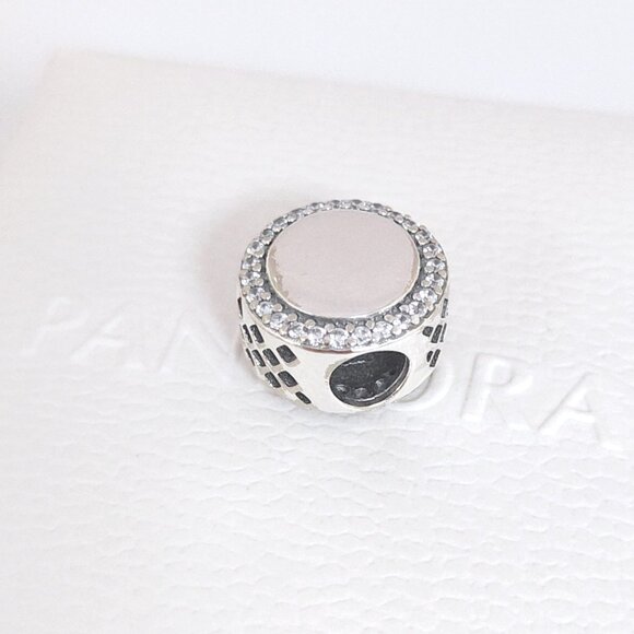 Pandora Mountain Round Charm Bead S925 Silver with box - Picture 8 of 8